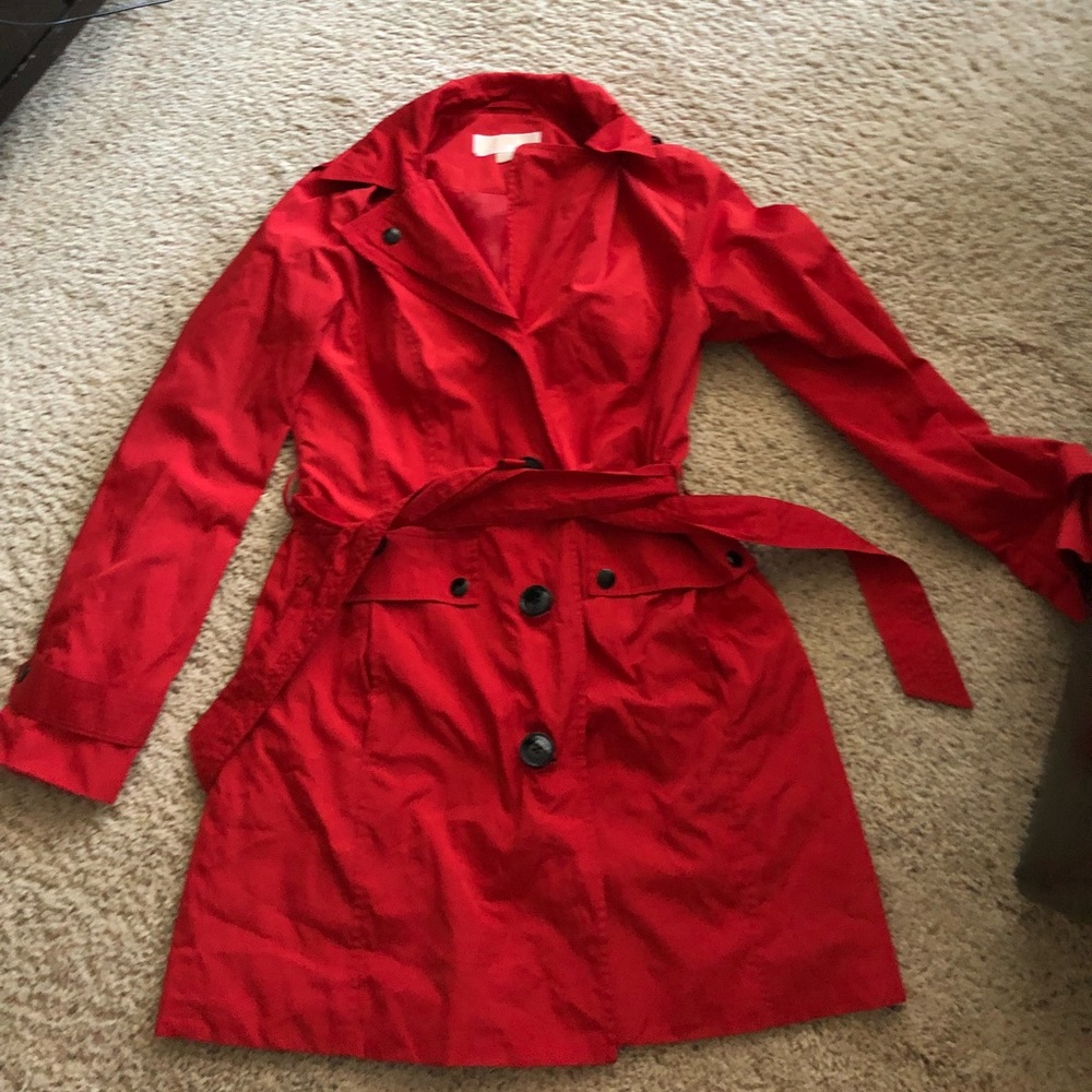 Michael Kors belted rain jacket